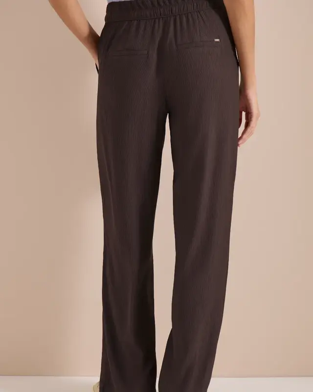 Cecil High Waist Pants - Brown Cacao
