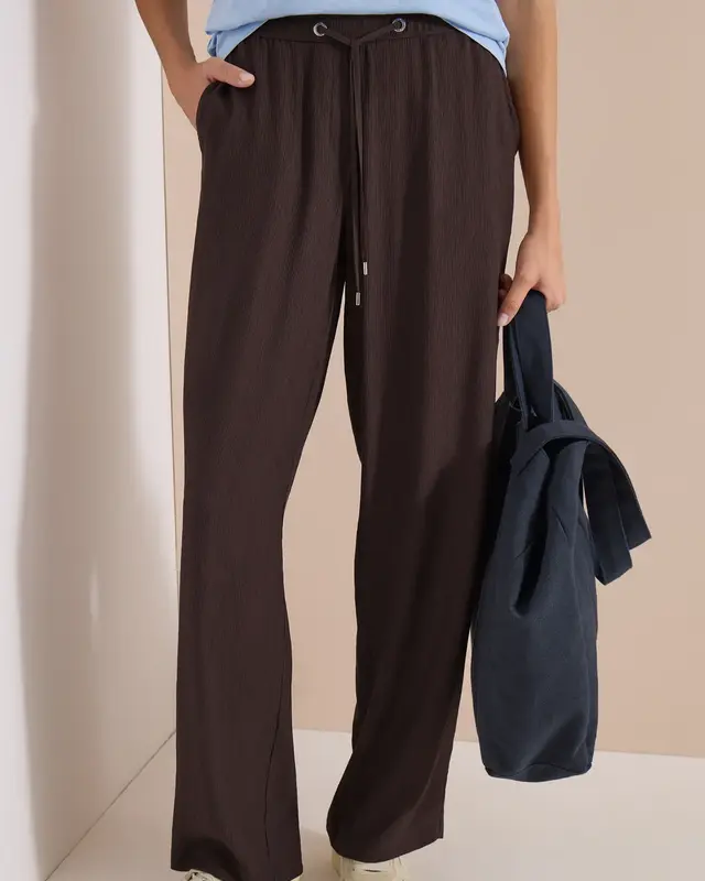 Cecil High Waist Broek - Brown Cacao