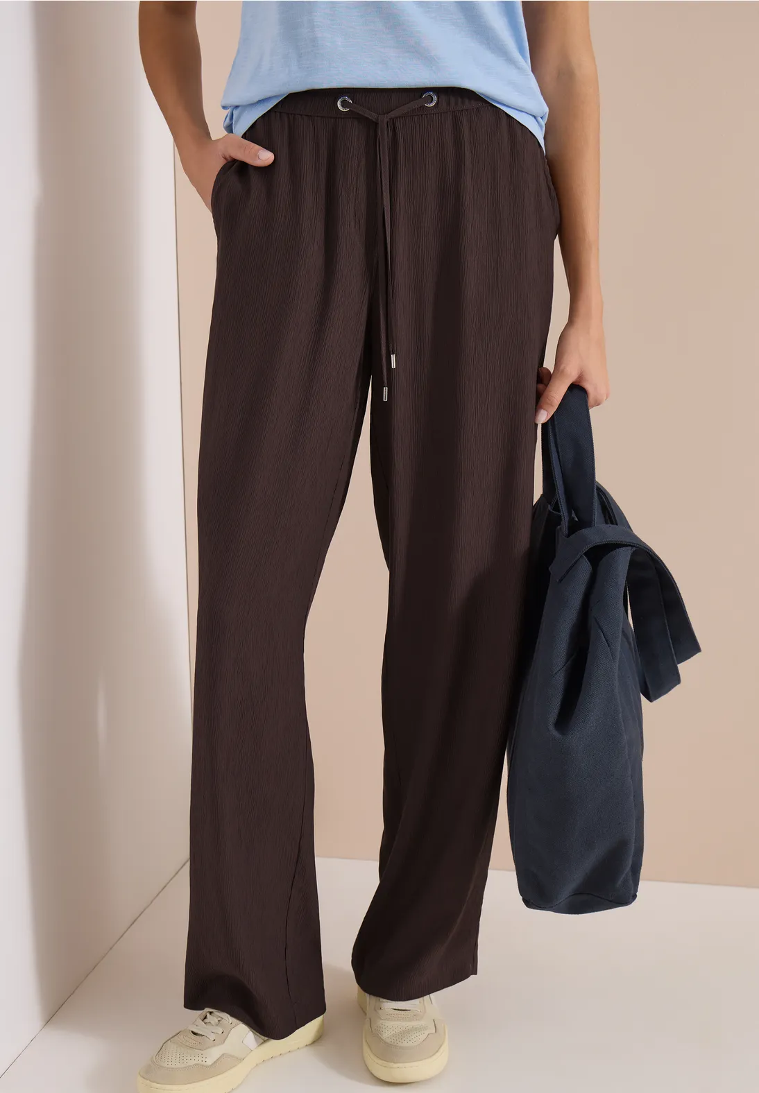 Cecil High Waist Hose - Brown Cacao