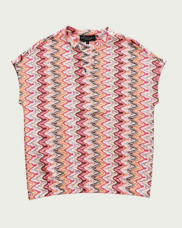 Elvira Collections Top Lize - Pink Wave