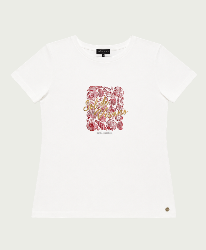 Elvira Collections T-Shirt Verano - Off White
