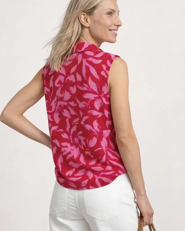 Street One Top mit Print - Salsa Red