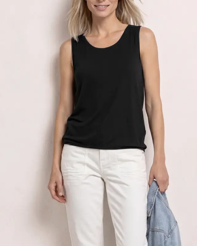 Street One Jersey Top - Black