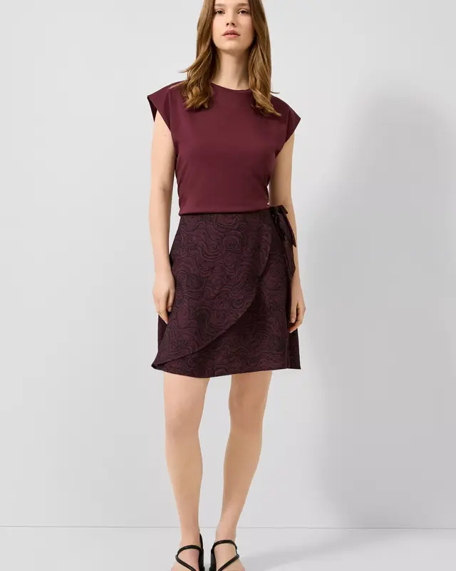 QS by S. Oliver T-Shirt - Bordeaux