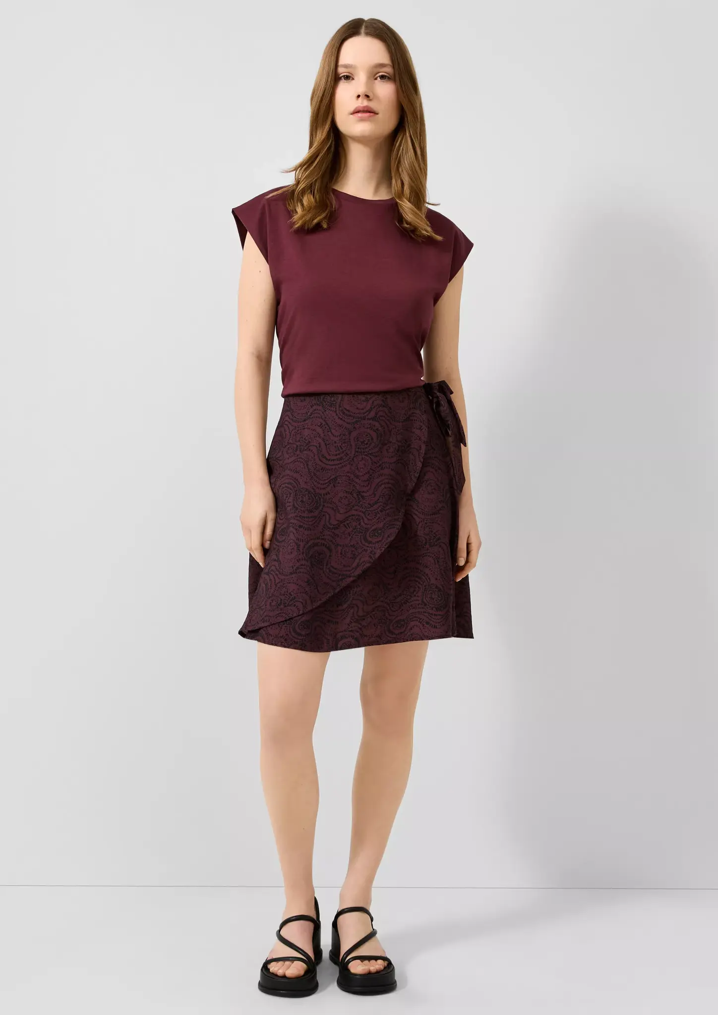 QS by S. Oliver T-Shirt - Bordeaux