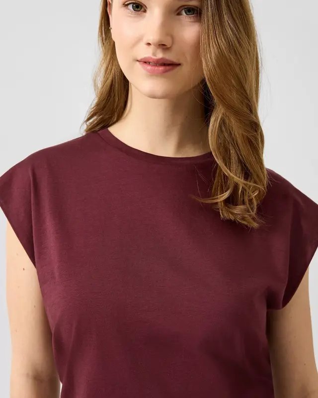 QS by S. Oliver T-Shirt - Bordeaux