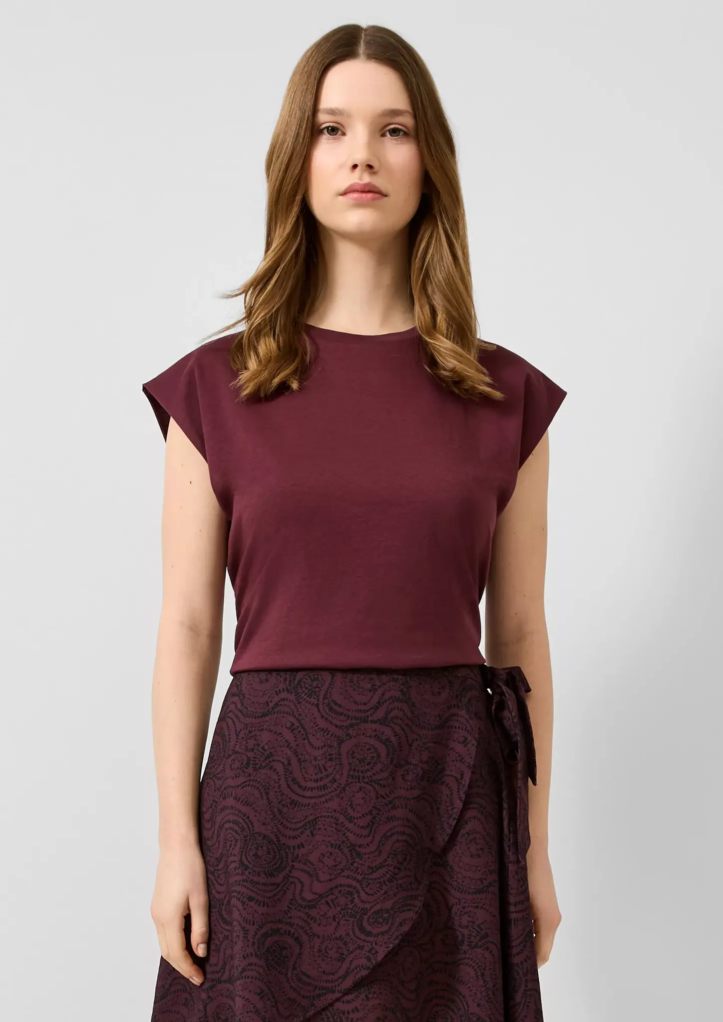 QS by S. Oliver T-Shirt - Bordeaux