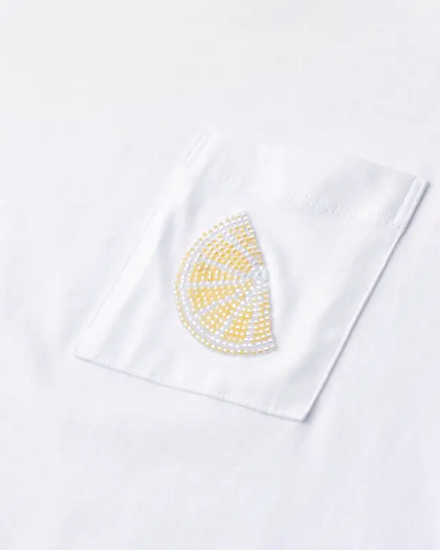 Street One Studio T-Shirt mit Perlendetail - White