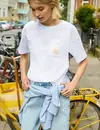 Street One Studio T-Shirt mit Perlendetail - White