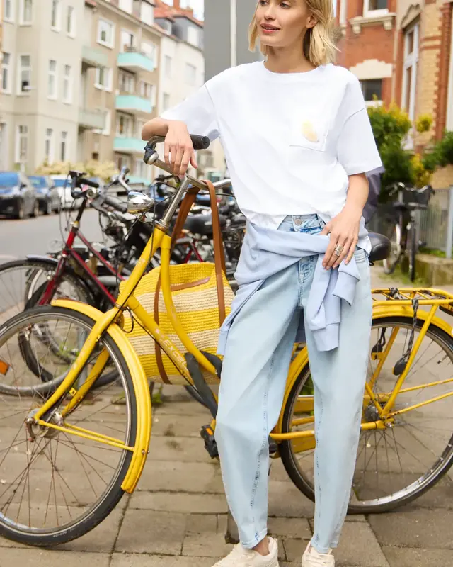 Street One Studio T-Shirt with Pearl Detail - White