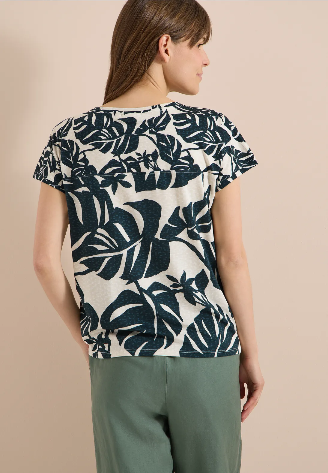 Cecil Shirt with Print - Palm Breeze Green
