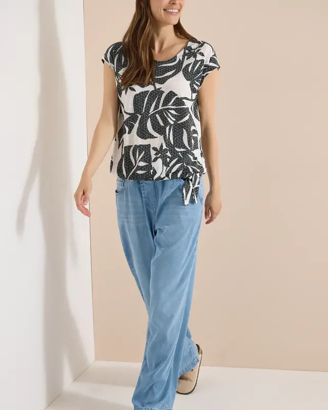 Cecil Shirt Burn-Out Look - Palm Breeze Green