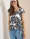 Cecil Shirt Burn-Out Look - Palm Breeze Green