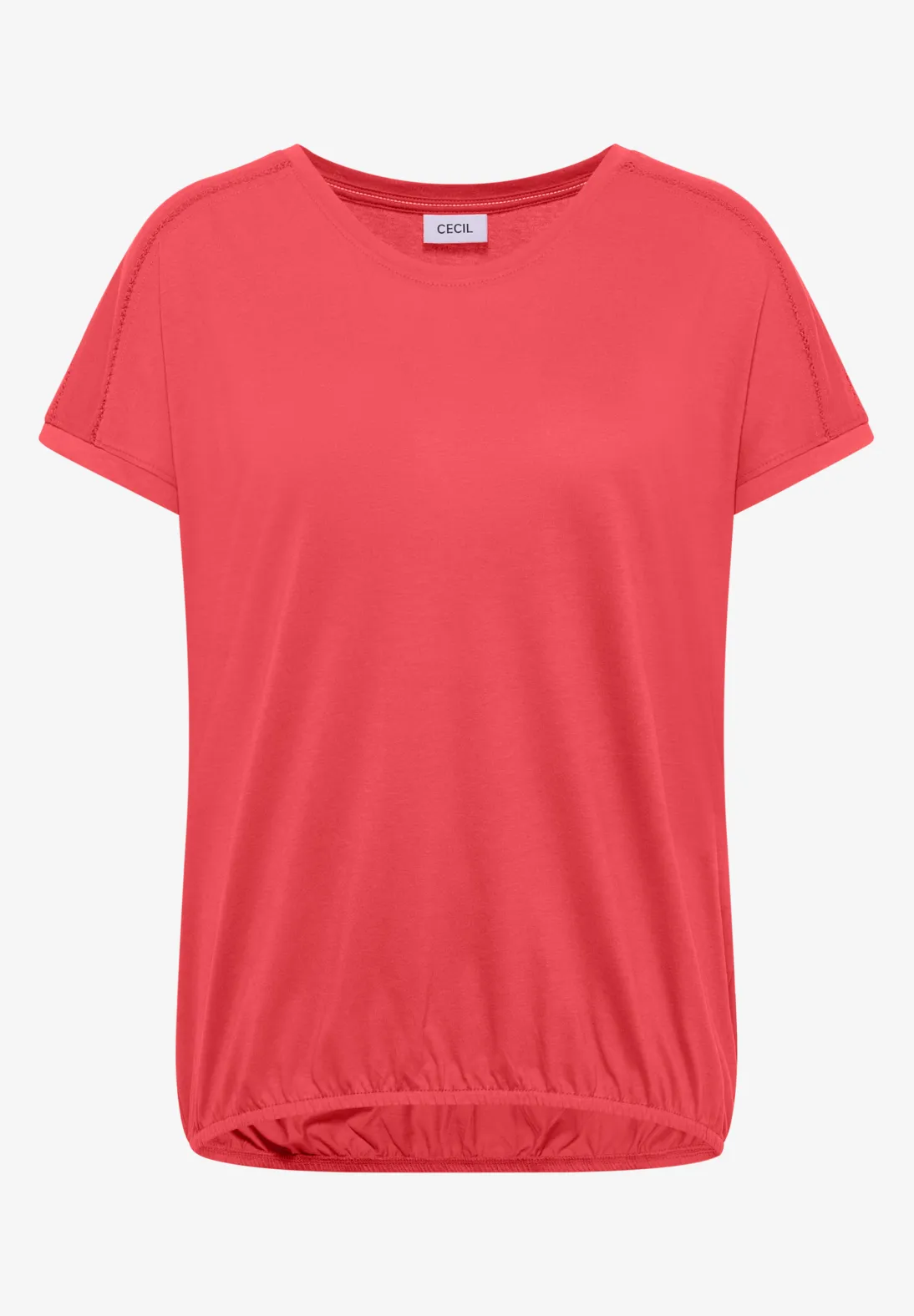 Cecil V-Neck Shirt - Coral