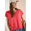 V-Neck Shirt - Coral