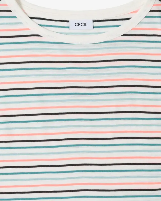 Cecil Shirt met Boothals - Vanilla White