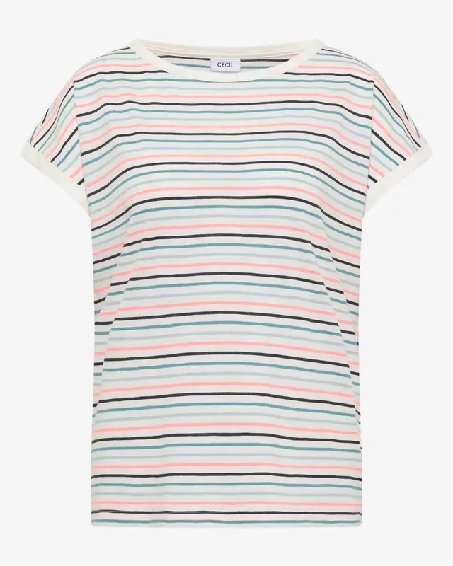 Cecil Shirt met Boothals - Vanilla White