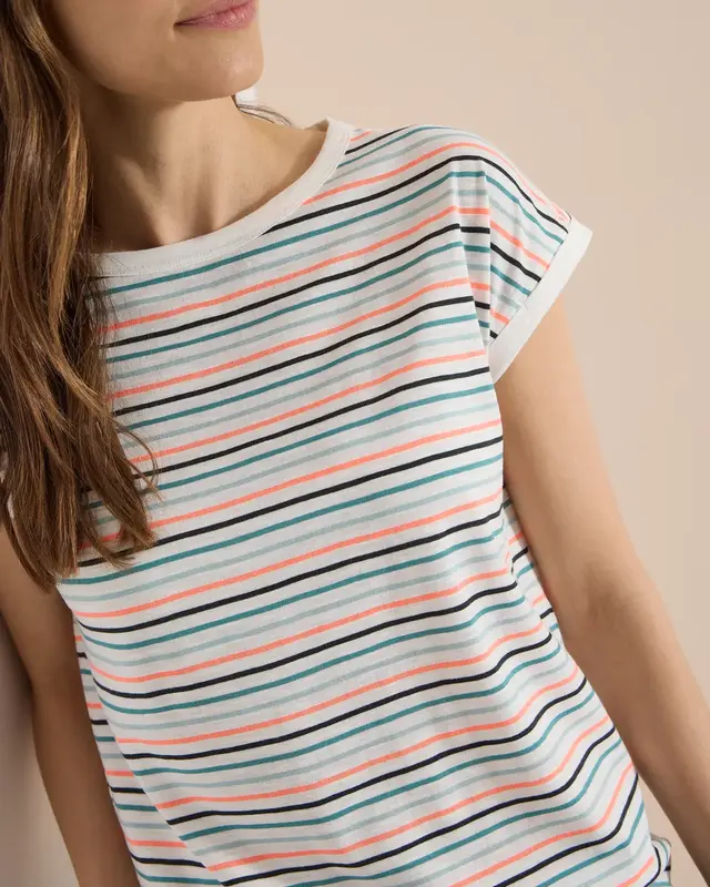 Cecil Shirt mit U-Boot - Vanilla White