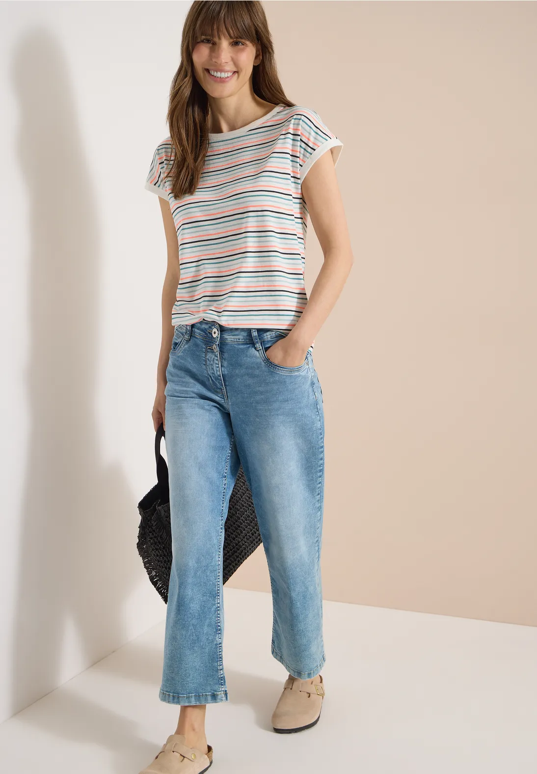 Cecil Shirt met Boothals - Vanilla White