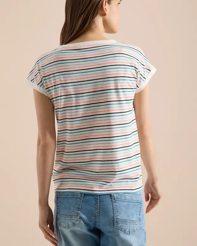 Cecil Shirt with Stripes - Vanilla White