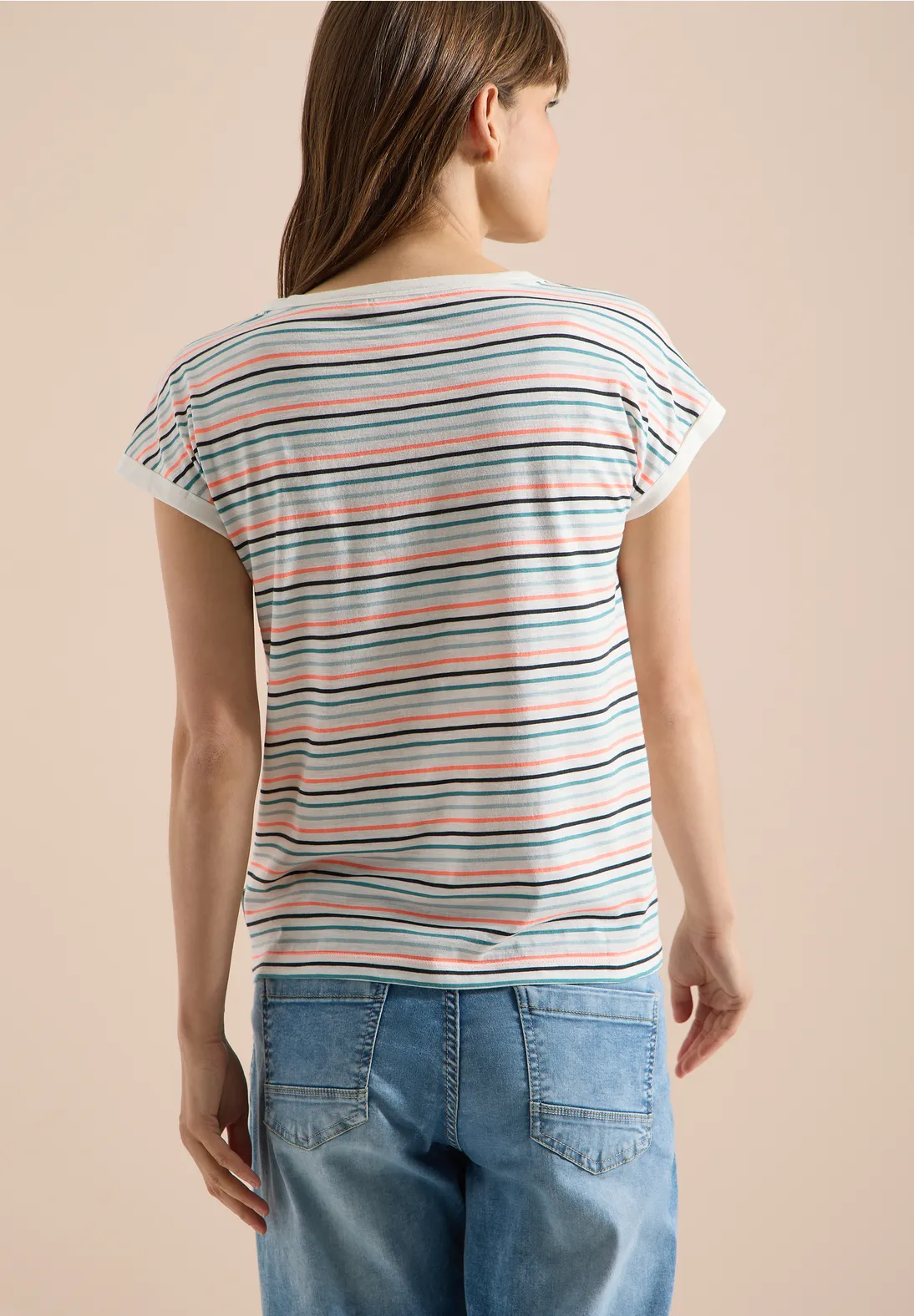 Cecil Shirt met Boothals - Vanilla White