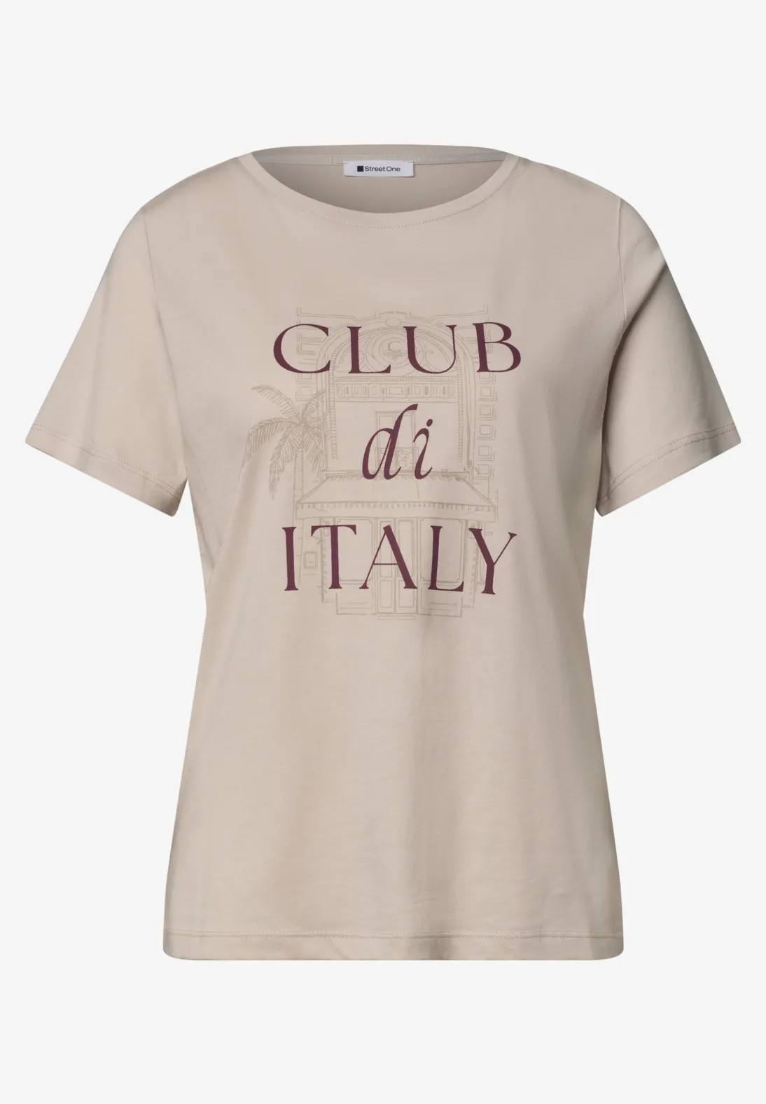 Street One Shirt mit Artwork - Clay Sand