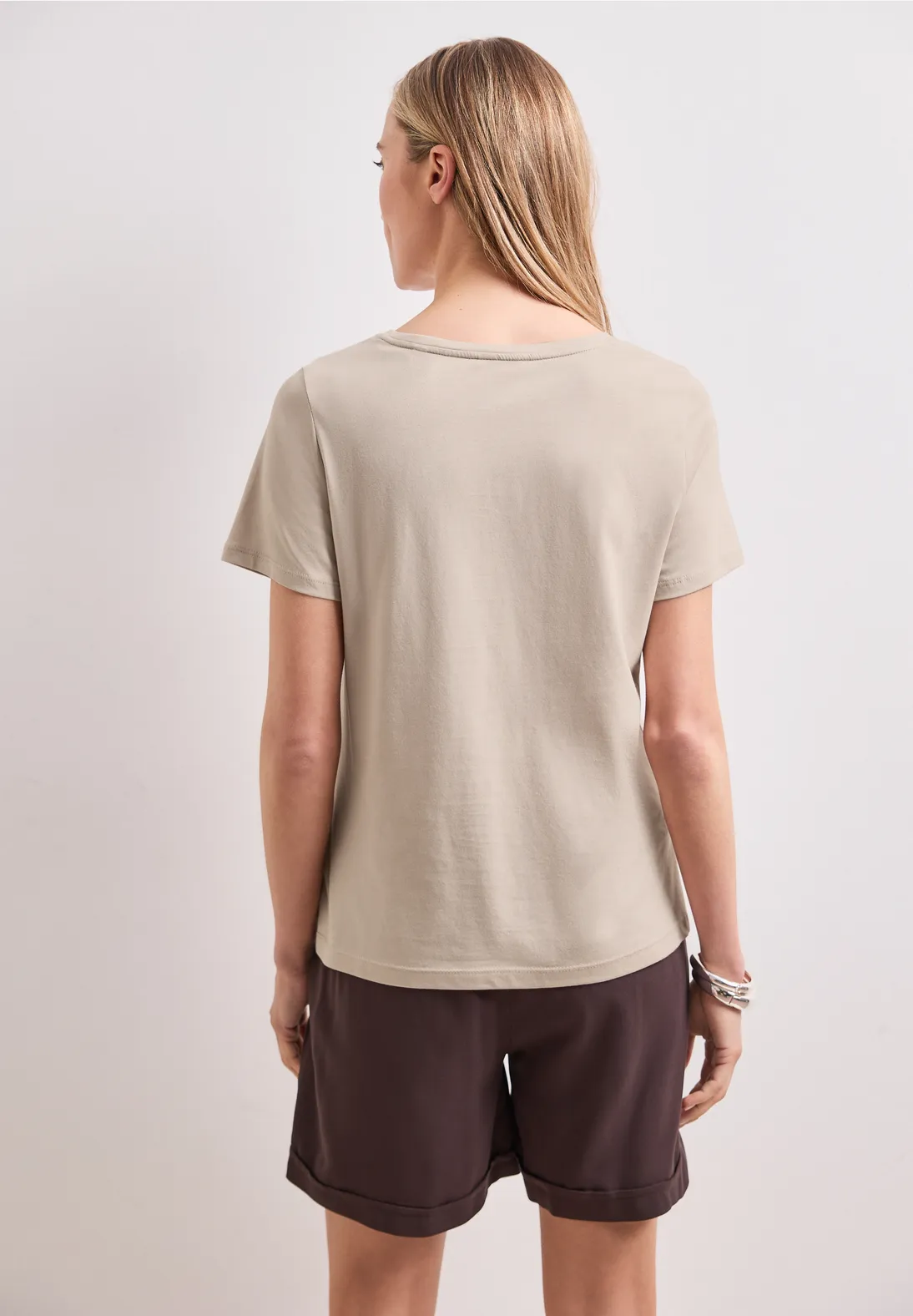 Street One Shirt mit Artwork - Clay Sand