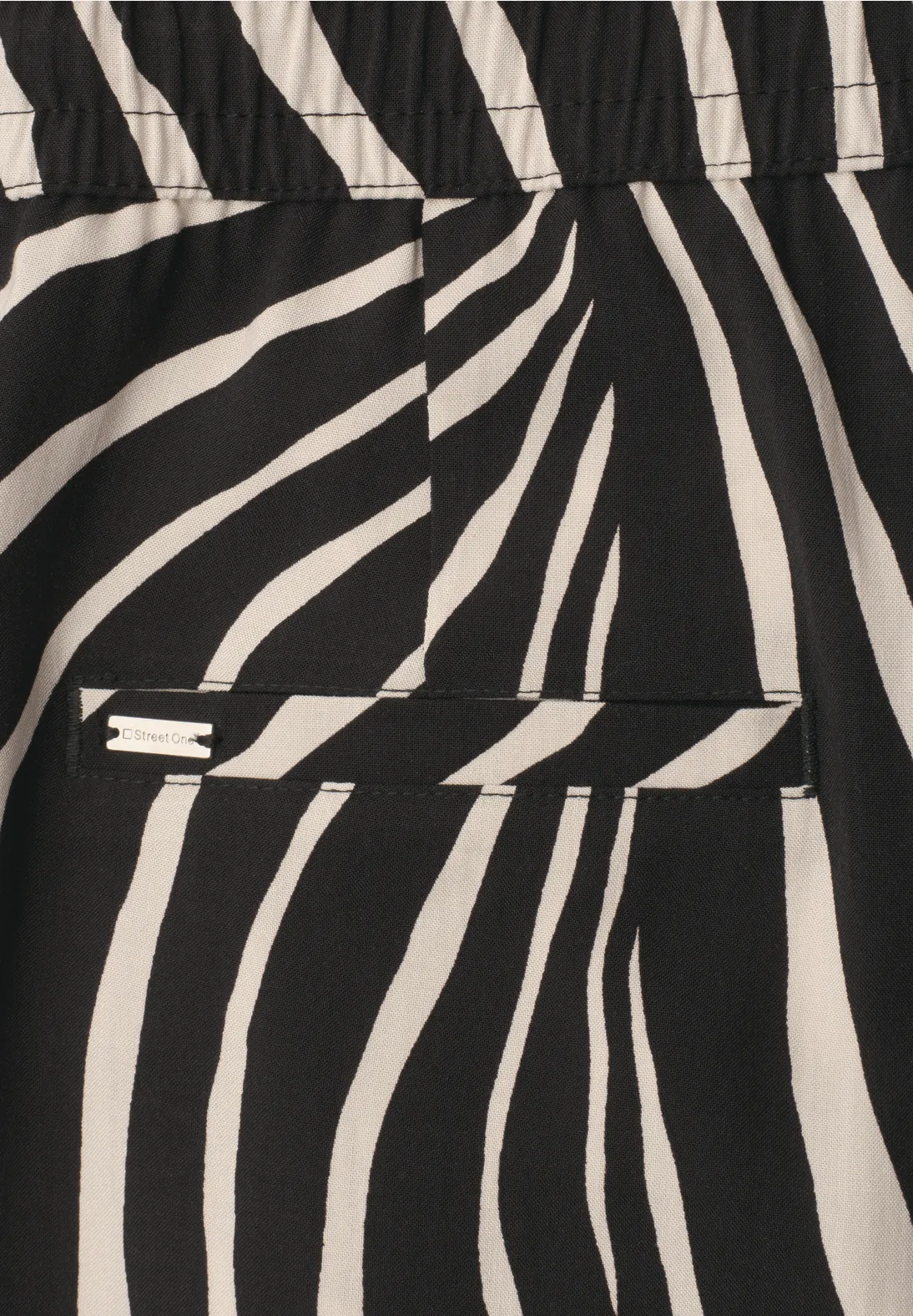 Street One Print Broek Emee - Black