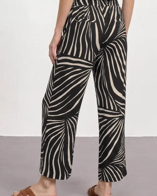 Street One Print Broek Emee - Black