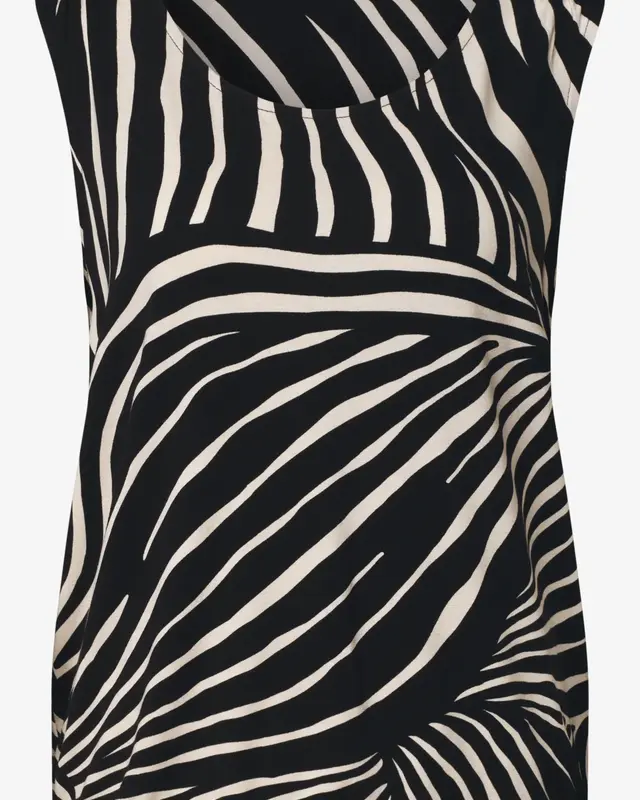Street One Top Elastiksaum - Black