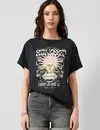 QS by S. Oliver T-Shirt Frontprint - Black