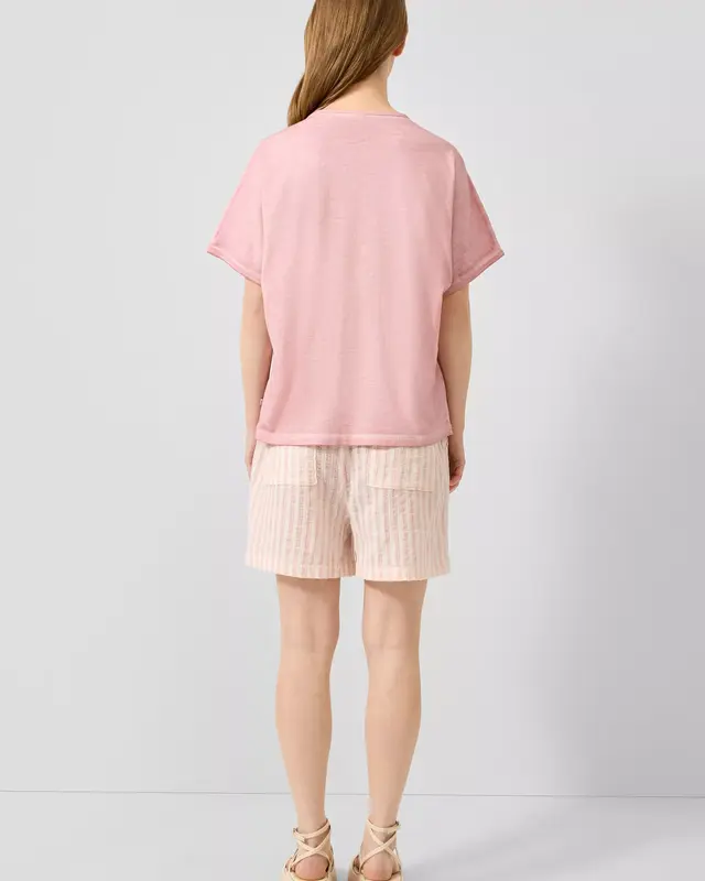 QS by S. Oliver T-Shirt Frontprint - Pink