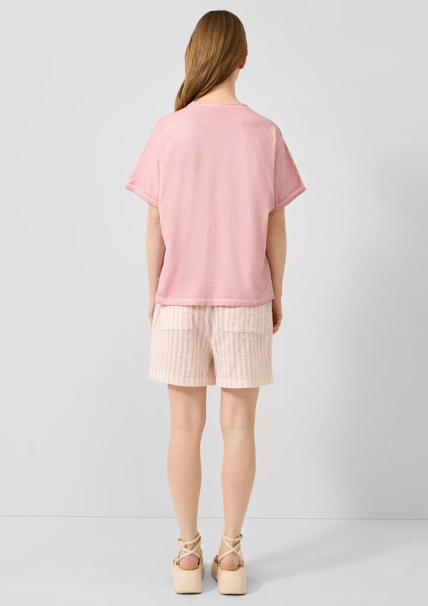 QS by S. Oliver T-Shirt Frontprint - Pink