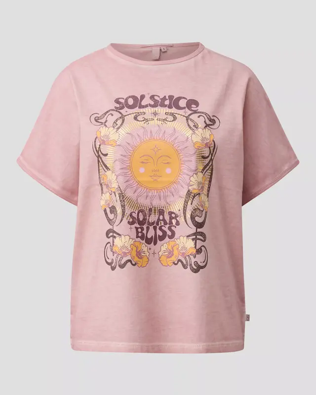 QS by S. Oliver T-Shirt Frontprint - Pink