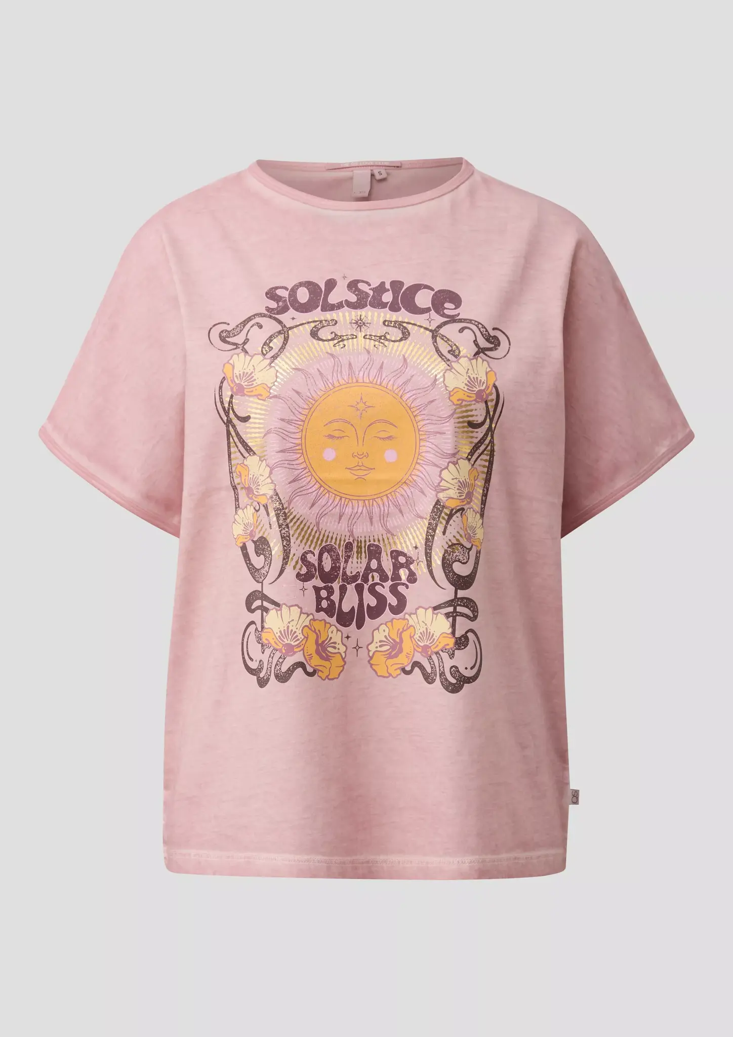 QS by S. Oliver T-Shirt Frontprint - Pink