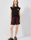 QS by S. Oliver Print Short - Bordeaux