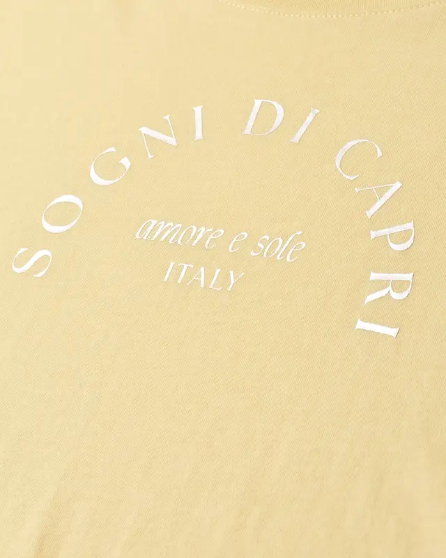 Street One Shirt Frontprint - Soft Yellow