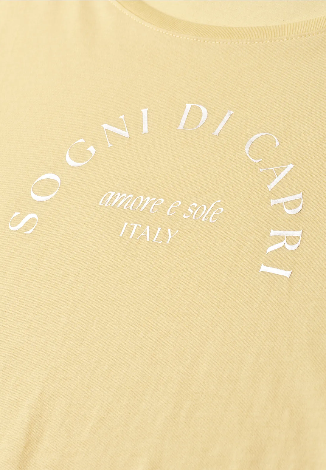 Street One Shirt Frontprint - Soft Yellow