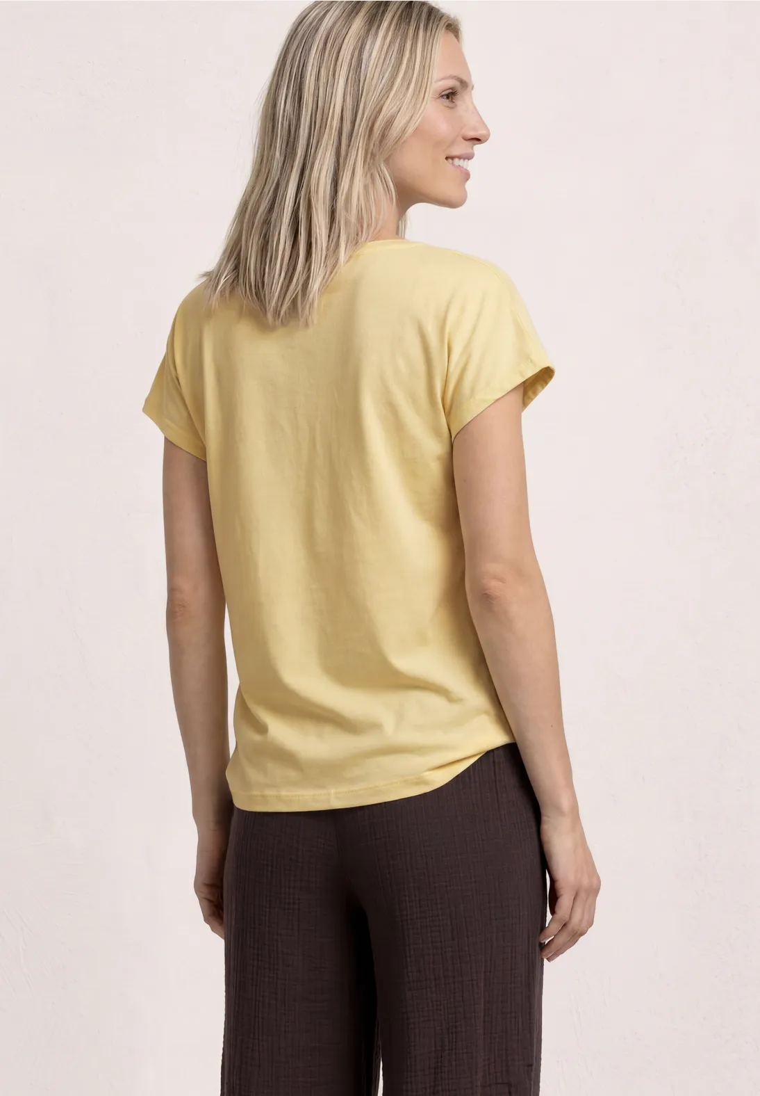 Street One Shirt Frontprint - Soft Yellow