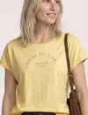 Street One Shirt Frontprint - Soft Yellow