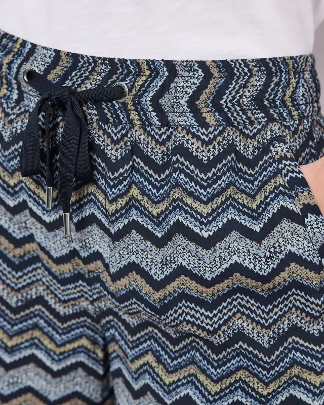 Street One High Waist Short met Print - Frozen Wave