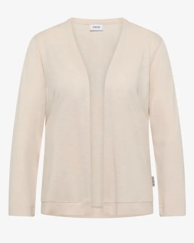 Cecil Open Cardigan - Pearl Beige