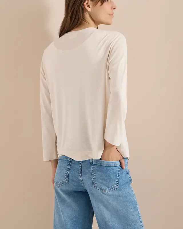 Cecil Open Cardigan - Pearl Beige