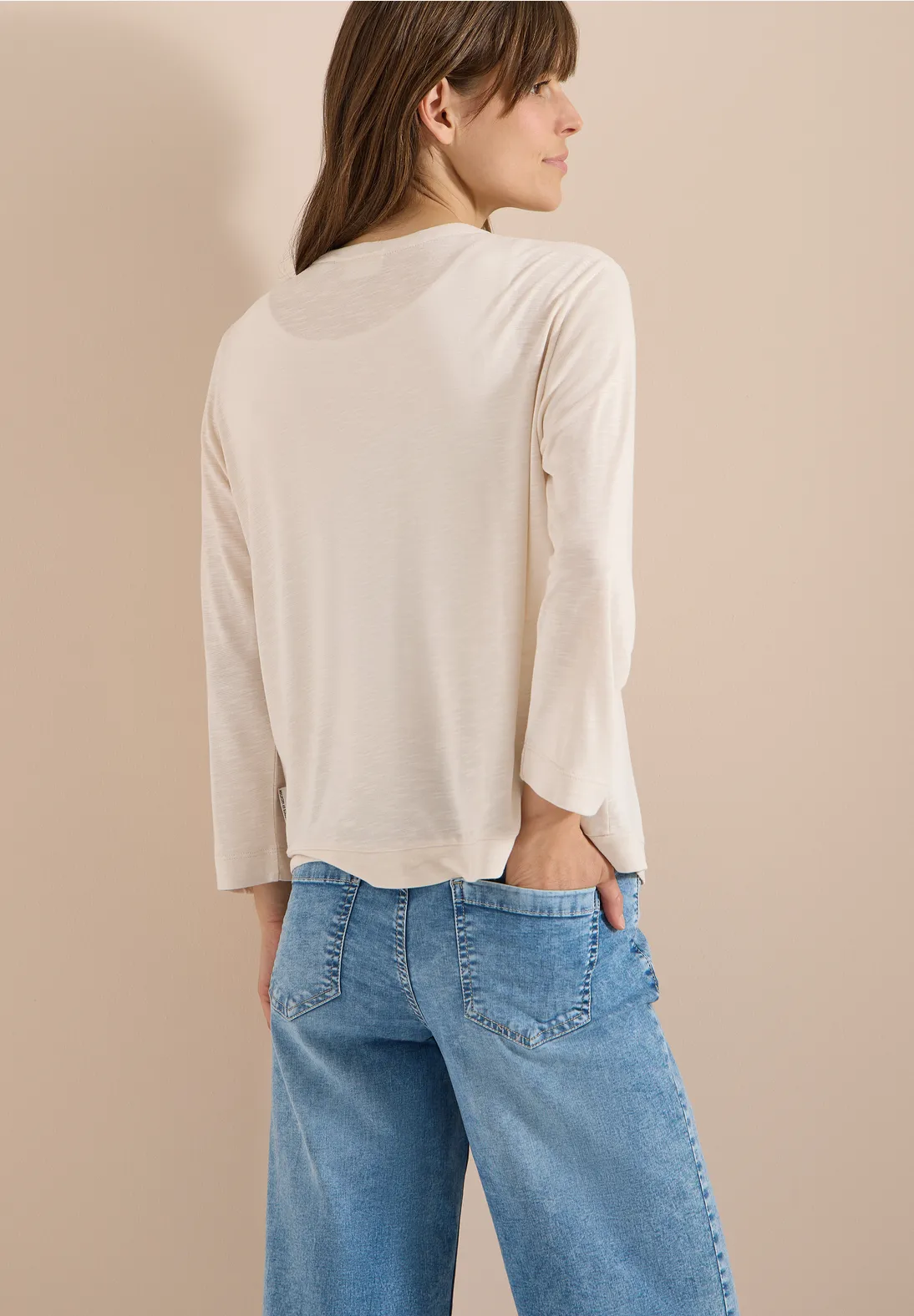 Cecil Open Cardigan - Pearl Beige