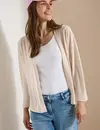 Cecil Open Vest - Pearl Beige