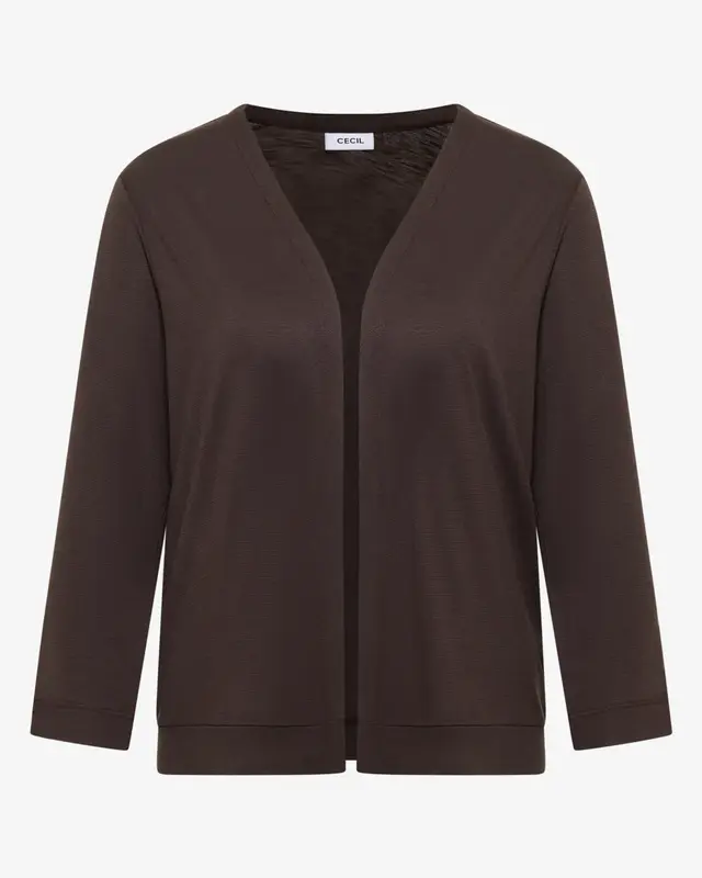 Cecil Offener Cardigan - Brown Cacao