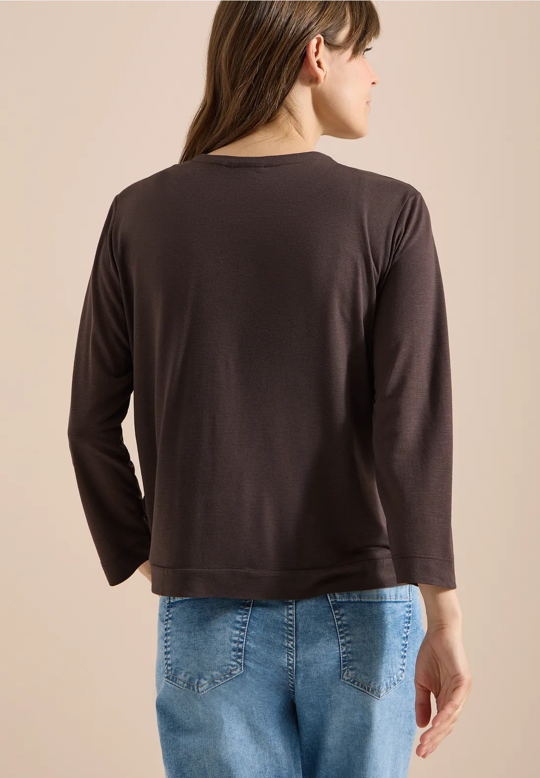Cecil Open Vest - Brown Cacao