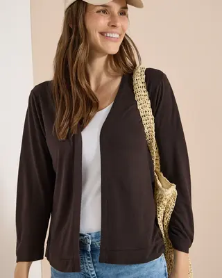 Cecil Offener Cardigan - Brown Cacao