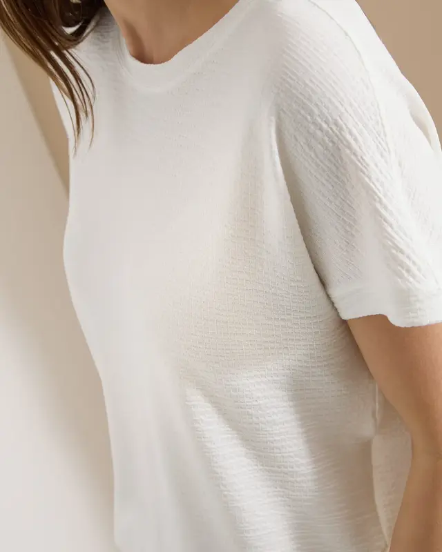 Cecil Shirt with Structure - Vanilla White