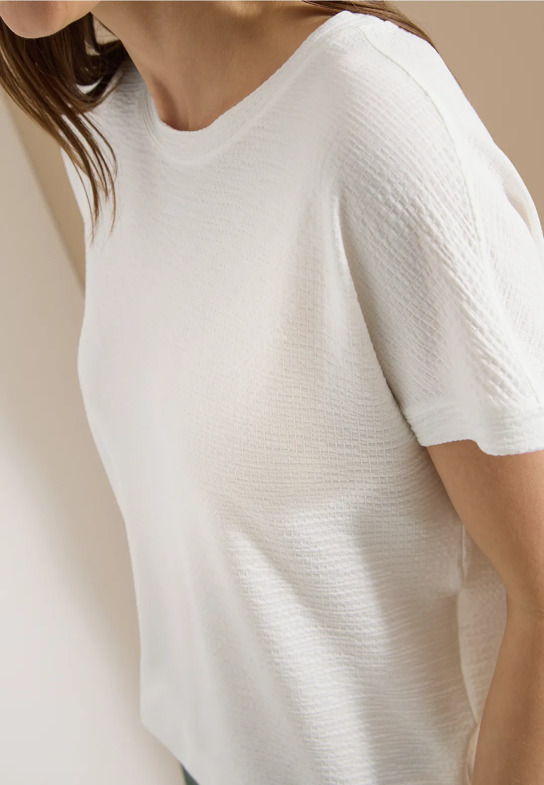 Cecil Shirt mit Struktur - Vanilla White